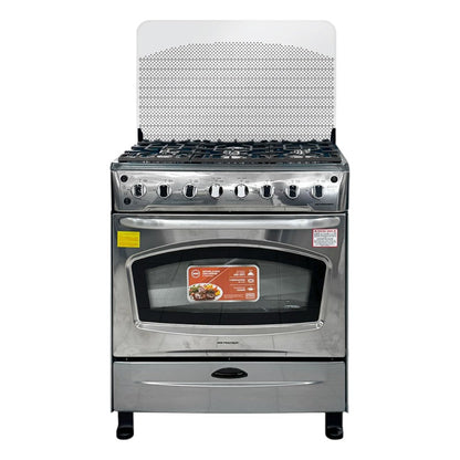 Estufa A Gas 30" / 6 Quemadores / Horno de Gas / Acero Inoxidable - Premier - Titan.com.pa - 7453064748013