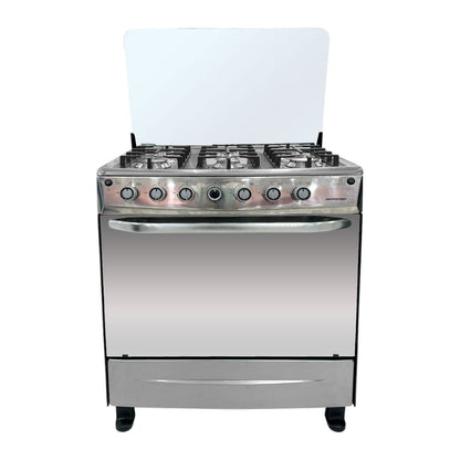 Estufa A Gas 30" / 6 Quemadores / Horno de Gas / Negro - Premier - Titan.com.pa - 7453064743384