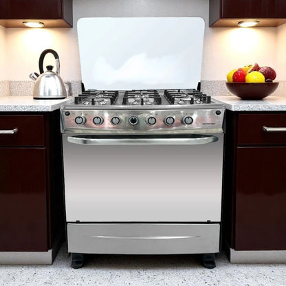 Estufa A Gas 30" / 6 Quemadores / Horno de Gas / Negro - Premier - Titan.com.pa - 7453064743384