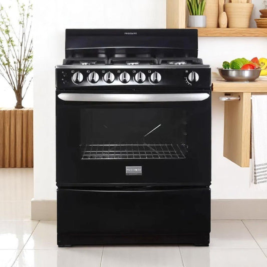 Estufa a Gas Frigidaire de 30" /6 Quemadores / Negro - Frigidaire - Titan.com.pa - 7861106397134