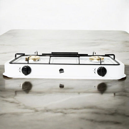 Estufa a Gas Home Elegance de Mesa / 2 Quemadores - Blanca - Home Elegance - Titan.com.pa - 8720002023150