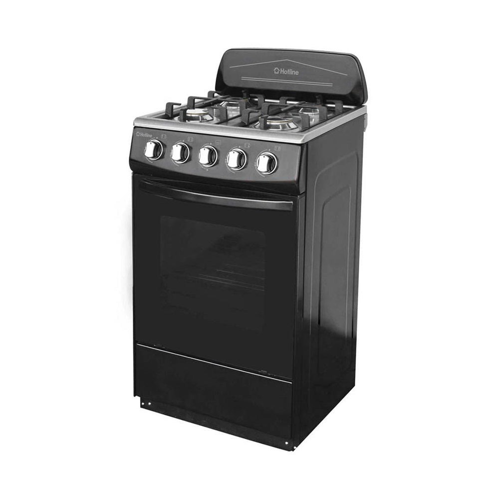Estufa a Gas Hotline 20" Pulgadas 4 Quemadores Negro - HOTLINE - 11157196