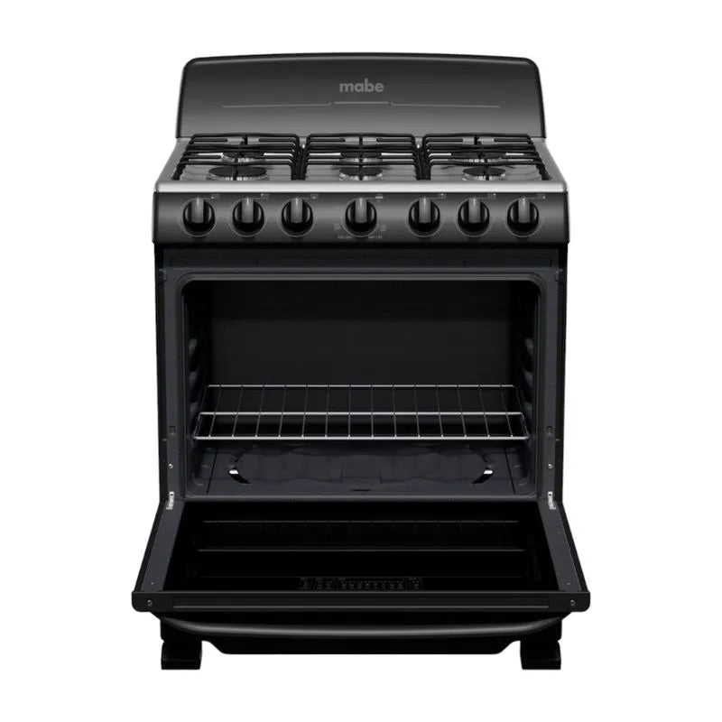 Estufa A Gas Mabe 30" / 6 Quemadores / Negro - Mabe - Titan.com.pa - 757638396882