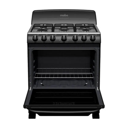 Estufa A Gas Mabe 30" / 6 Quemadores / Negro - Mabe - Titan.com.pa - 757638396882