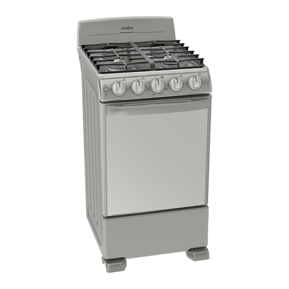 Estufa a Gas Mabe de 20" / 4 Quemadores / Gris - Mabe - Titan.com.pa - 757638391993