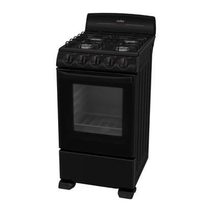 Estufa a Gas Mabe de 20" / 4 Quemadores / Negra - Mabe - Titan.com.pa - 757638392075