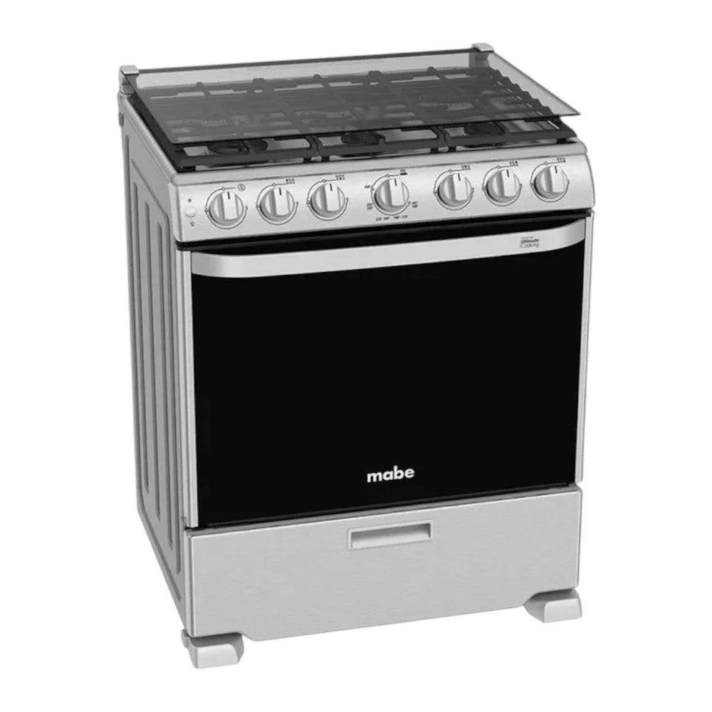 Estufa A Gas Mabe de 30" / 6 Quemadores / Acero Inoxidable - Mabe - Titan.com.pa - 757638396387