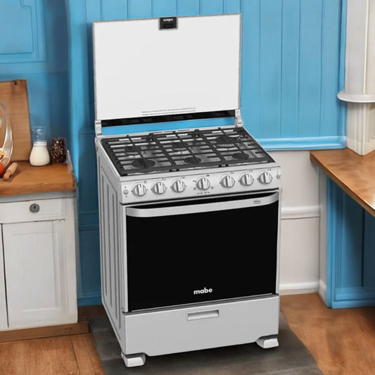 Estufa A Gas Mabe de 30" / 6 Quemadores / Acero Inoxidable - Mabe - Titan.com.pa - 757638396387