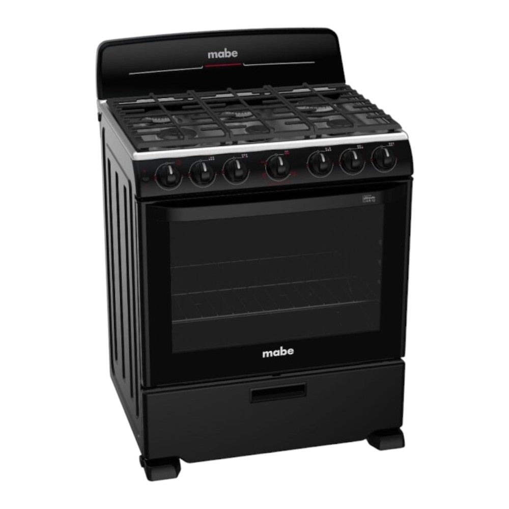 Estufa a Gas Mabe de 30" / 6 Quemadores / Negro / EM7658BFIN2 - Mabe - Titan.com.pa - 757638397063