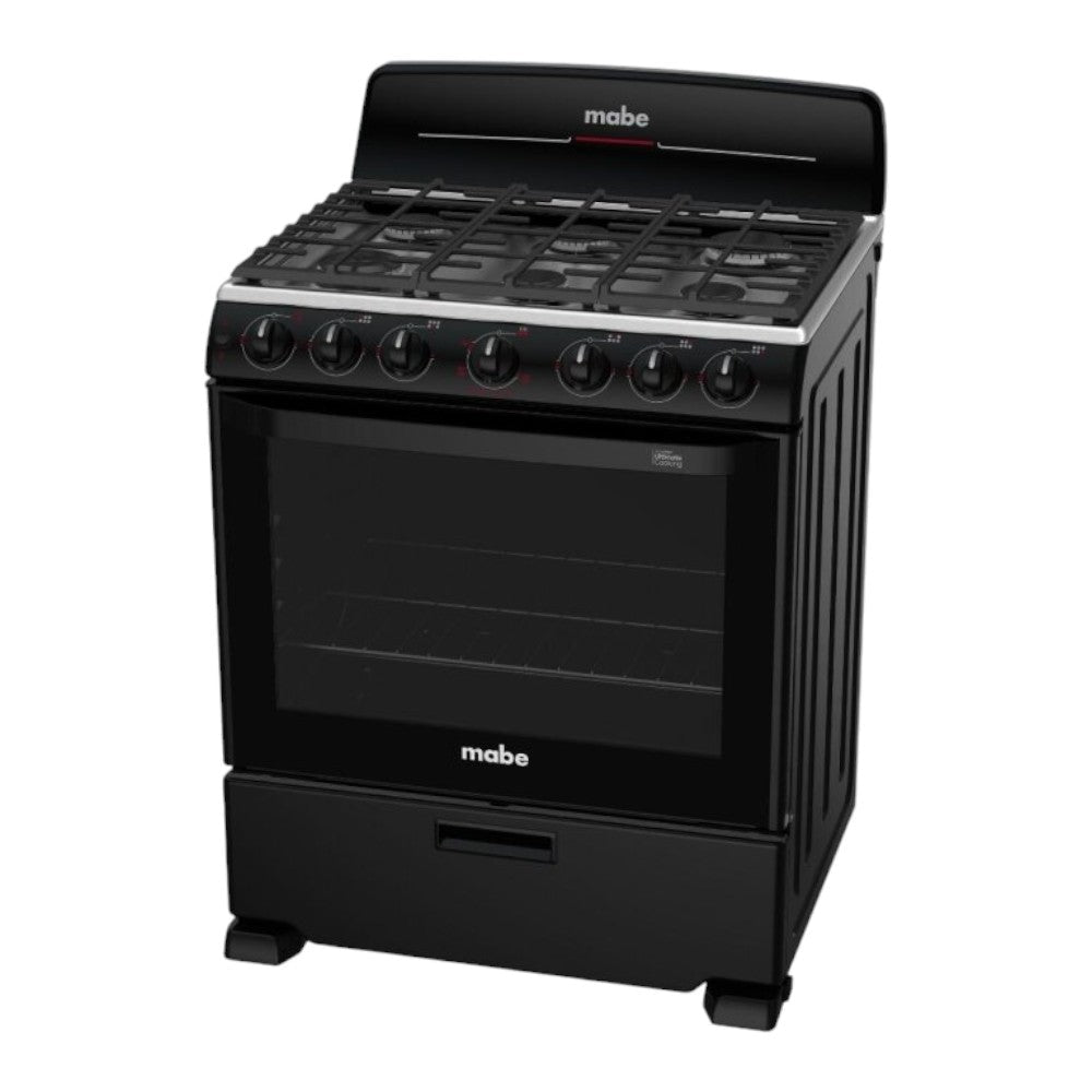 Estufa a Gas Mabe de 30" / 6 Quemadores / Negro / EM7658BFIN2 - Mabe - Titan.com.pa - 757638397063