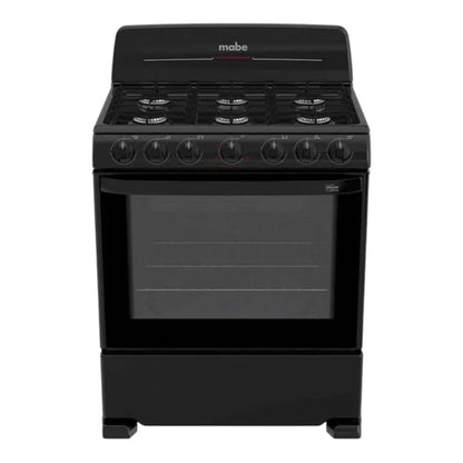 Estufa a Gas Mabe Negro / 6 Quemadores / 30" - Mabe - Titan.com.pa - 757638396783