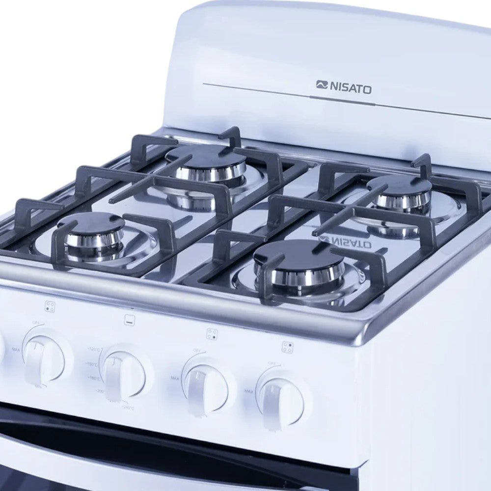 Estufa a Gas Nisato 20 / 4 Quemadores / Blanca - Nisato - Titan.com.pa - 101510053101