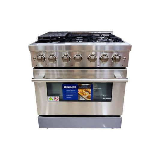 Estufa a Gas Nisato 30" Pulgadas 5 Quemadores Acero Inoxidable - NISATO - 11157373