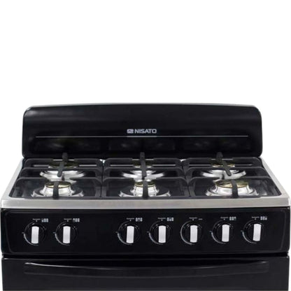 Estufa a Gas Nisato de 30" / Con Respaldar / Negra - Nisato - Titan.com.pa - 115100545204