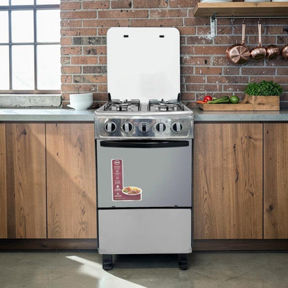 Estufa A Gas Premier 20" / 4 Quemadores / Con Horno / Acero Inoxidable - Premier - Titan.com.pa - 7453064744053