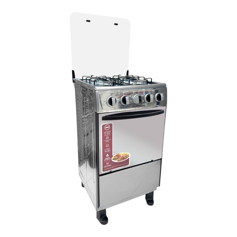 Estufa A Gas Premier 20" / 4 Quemadores / Con Horno / Acero Inoxidable - Premier - Titan.com.pa - 7453064744053