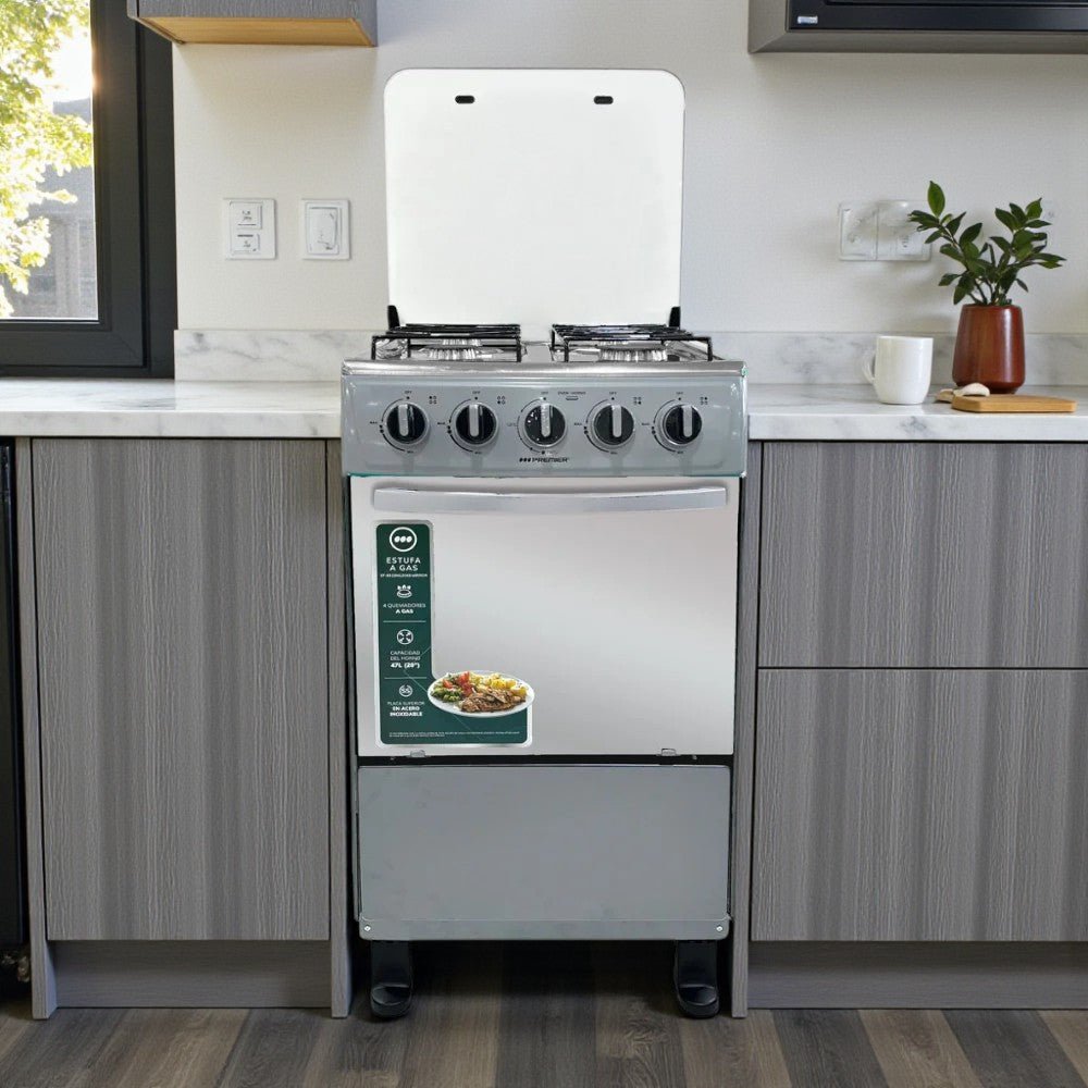 Estufa A Gas Premier 20" / Silver / 4 Quemadores - Premier - Titan.com.pa - 7453064744268