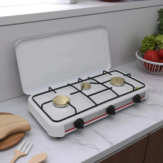 Estufa a Gas Premier 3 Quemadores / Blanco - Premier - Titan.com.pa - 7453064706709