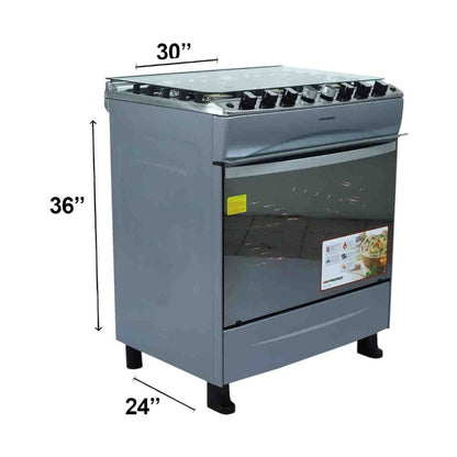 Estufa A Gas Premier 30" / 6 Quemadores / C/Horno / Silver - Premier - Titan.com.pa - 7453064729487