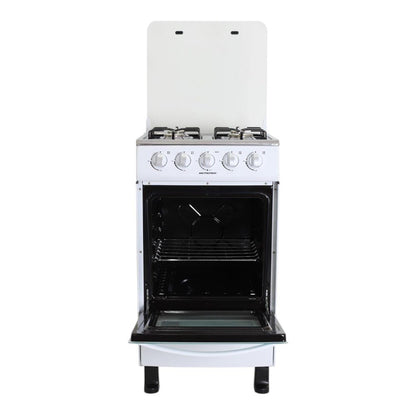 Estufa a Gas Premier / 4 Quemadores / Blanca / Tapa de Vidrio - Premier - Titan.com.pa - 7453064717279