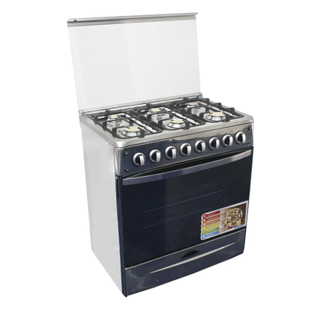 Estufa a Gas Premier 6 Quemadores Acero Inoxidable de 30"
