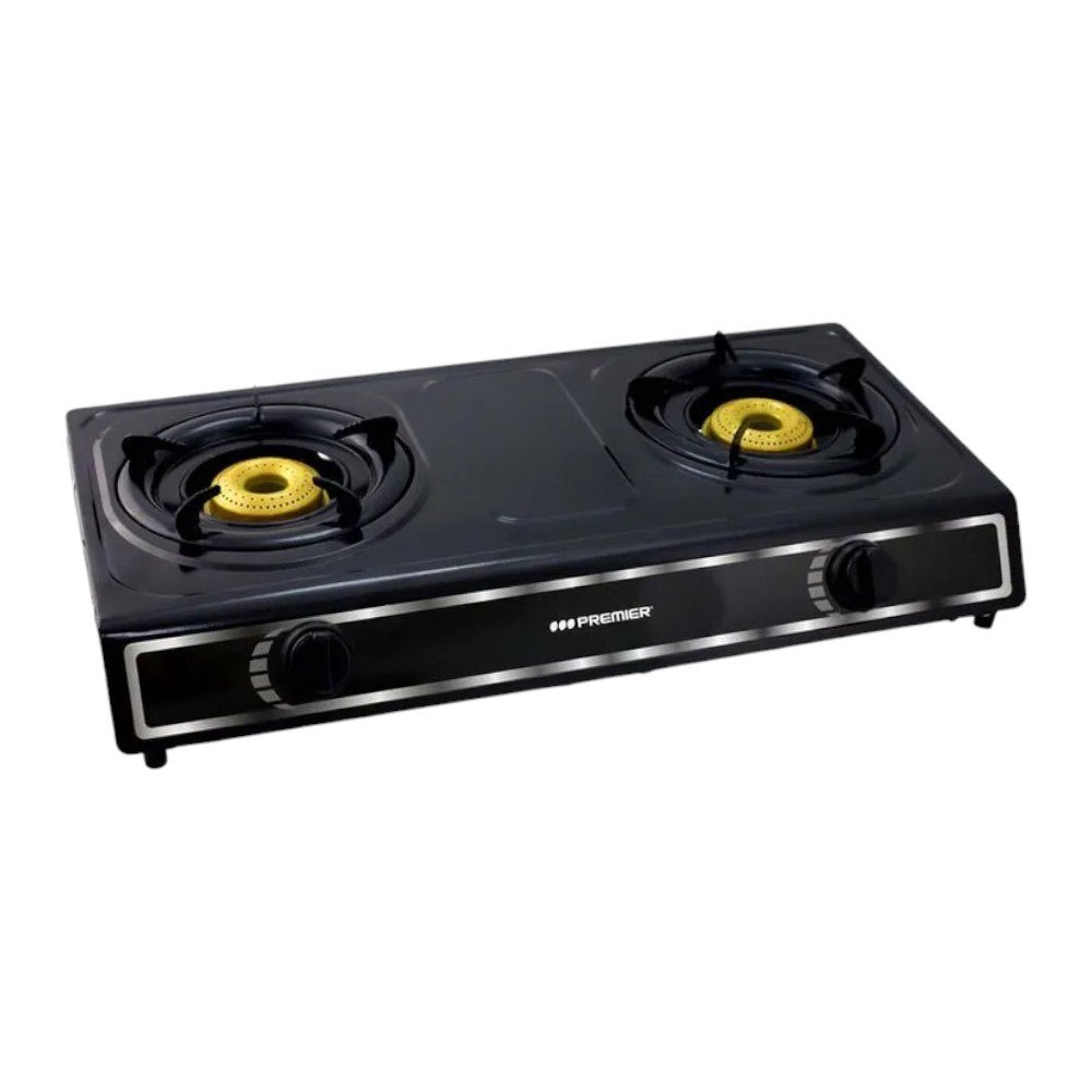 Estufa a Gas Premier / Acero Inoxidable / 2 Quemadores / Negra - Premier - Titan.com.pa - 7453064728770