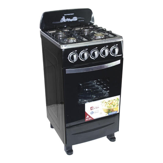 Estufa a Gas Premier 4 Quemadores Acero Inoxidable de 20"