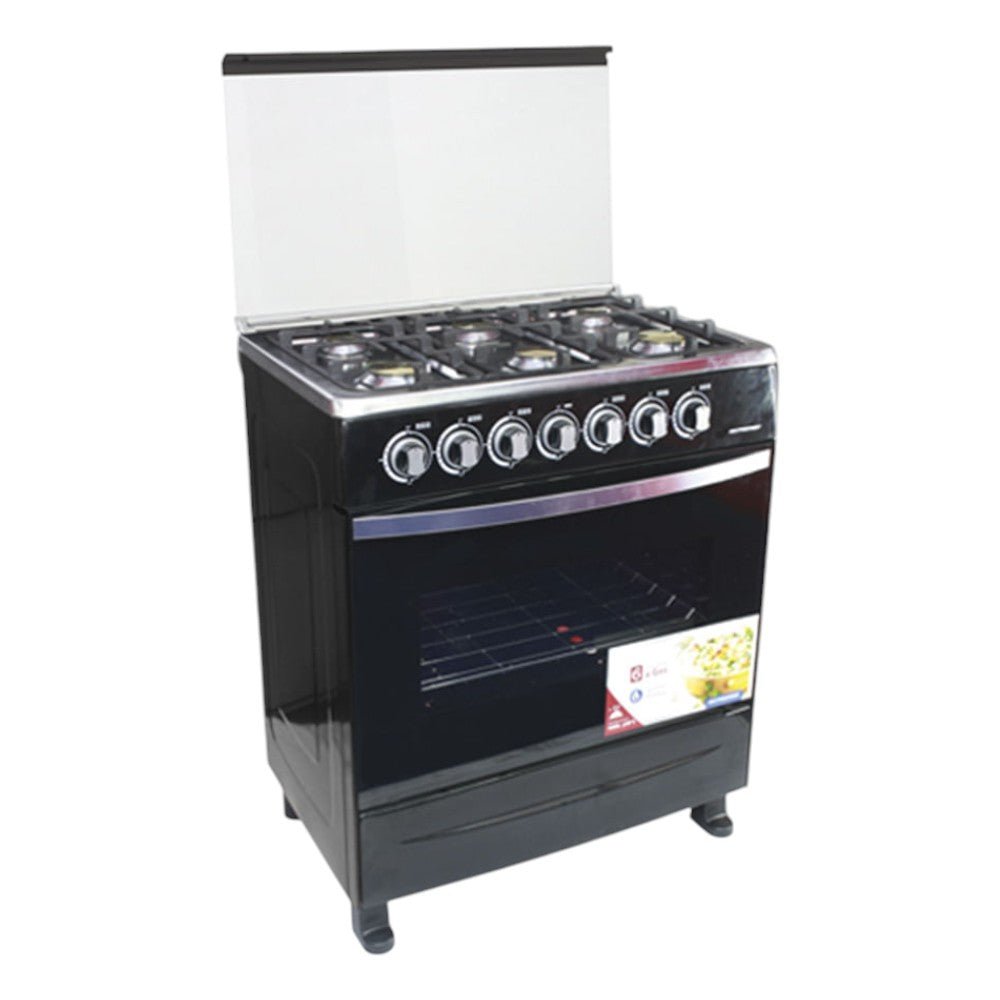 Estufa a Gas Premier de 30" (105L) / 6 Quemadores / Negra / Tapa de Vidrio - Premier - Titan.com.pa - 7453064720866