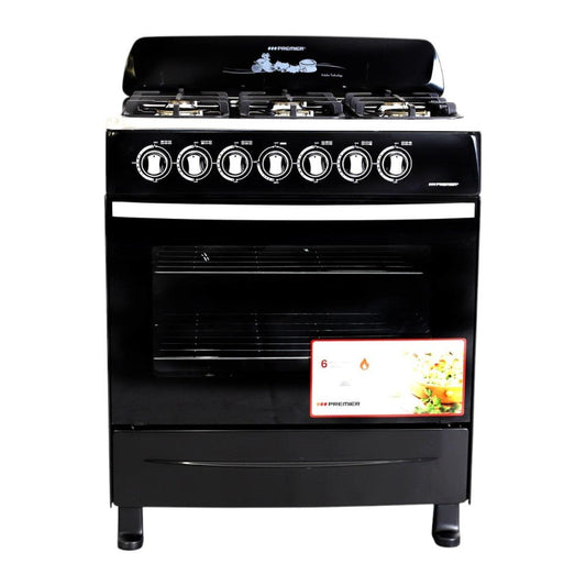 Estufa a Gas Premier de 30” (105l ) / 6 Quemadores / Negro - Premier - Titan.com.pa - 7453064710652