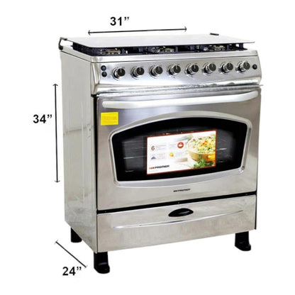 Estufa a Gas Premier / de 30" / 6 Quemadores / Acero Inoxidable - Premier - Titan.com.pa - 7453064715541