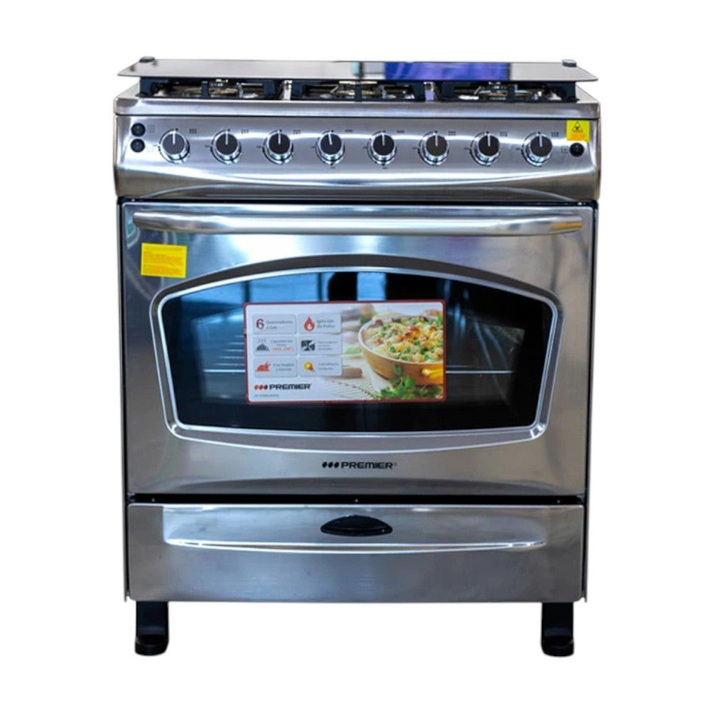 Estufa a Gas Premier / de 30" / 6 Quemadores / Acero Inoxidable - Premier - Titan.com.pa - 7453064715541