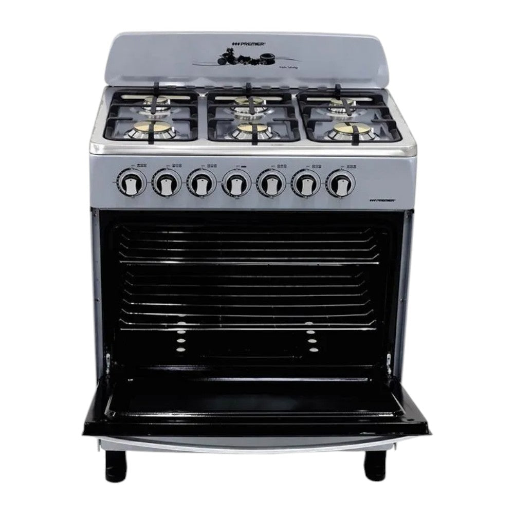 Estufa a Gas Premier de 6 Quemadores / Plateado / 105L (30”) - Premier - Titan.com.pa - 7453064722754
