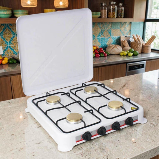 Estufa a Gas Premier de Mesa / 4 Quemadores / Blanca - Premier - Titan.com.pa - 7453064706716