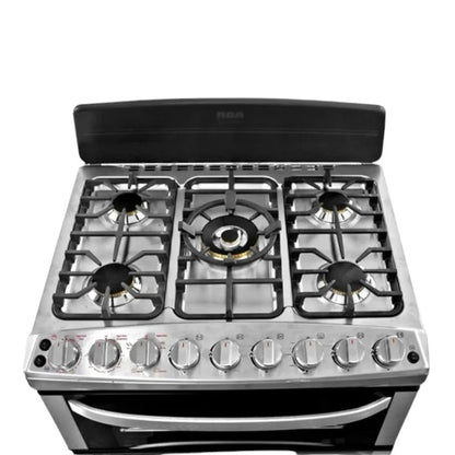 Estufa A Gas RCA de 30" / 5 Quemadores / Doble Horno / Acero Inoxidable - Rca - Titan.com.pa - 7453021620659