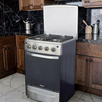 Estufa a Gas RCA de 4 Quemadores / 20" / Tapa de Vidrio - Rca - Titan.com.pa - 7453021616621