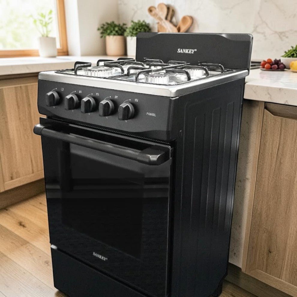 Estufa a Gas Sankey 20" / 4 Quemadores / Negro - Sankey - Titan.com.pa - 7453118907137