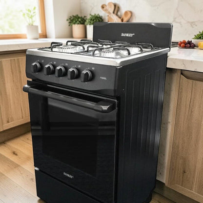 Estufa a Gas Sankey 20" / 4 Quemadores / Negro - Sankey - Titan.com.pa - 7453118907137