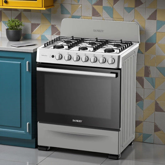 Estufa a Gas Sankey Carla SL6 / 30” / 6 Quemadores / Horno / Acero Inoxidable - Sankey - Titan.com.pa - 7453118903849