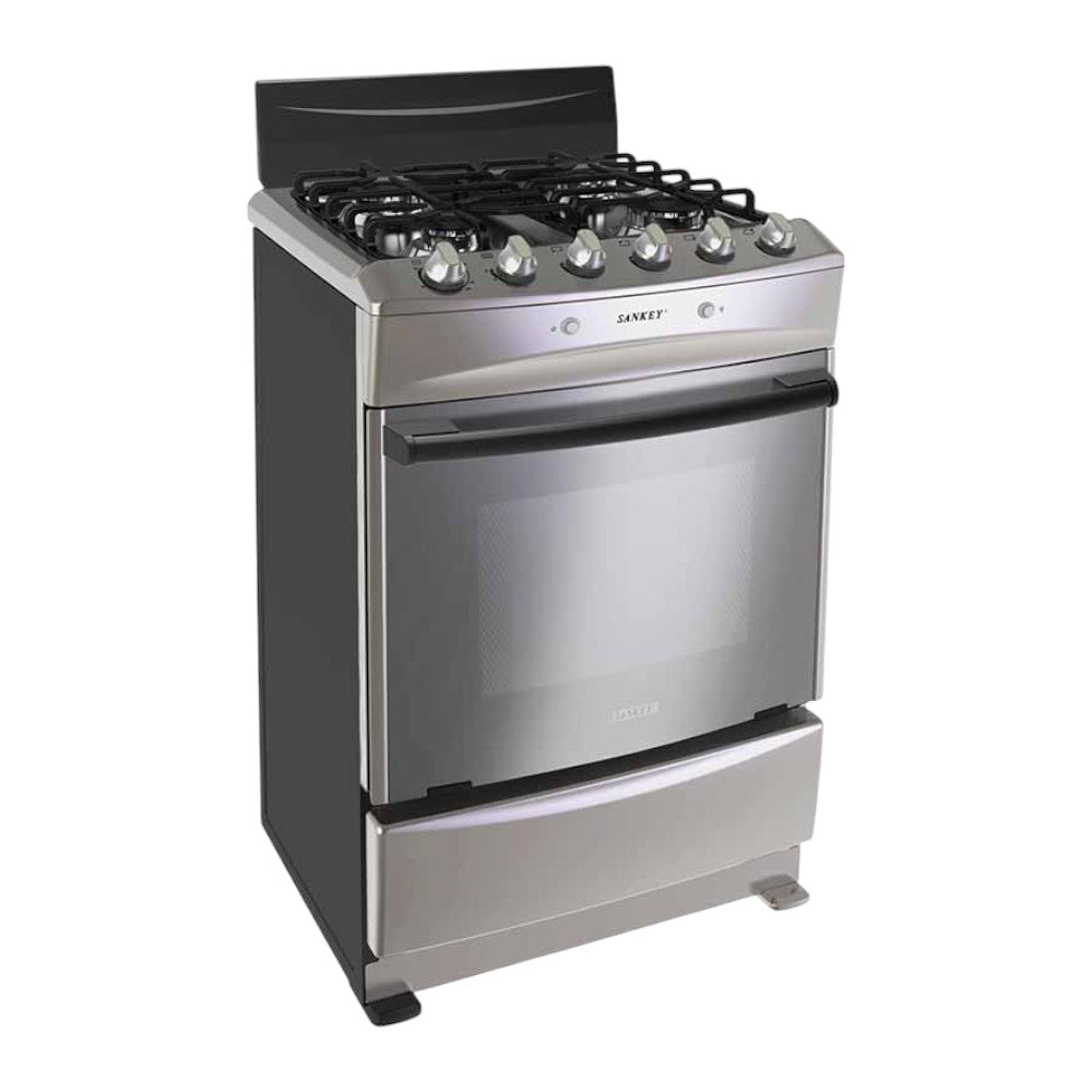 Estufa a Gas Sankey de 24" / 4 Quemadores / Negra - Sankey - Titan.com.pa - 7453013536449