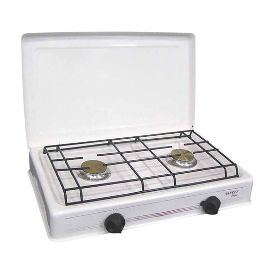 Estufa a Gas Sankey de Mesa / 2 Quemadores / Blanca - Sankey - Titan.com.pa - 7453013521216
