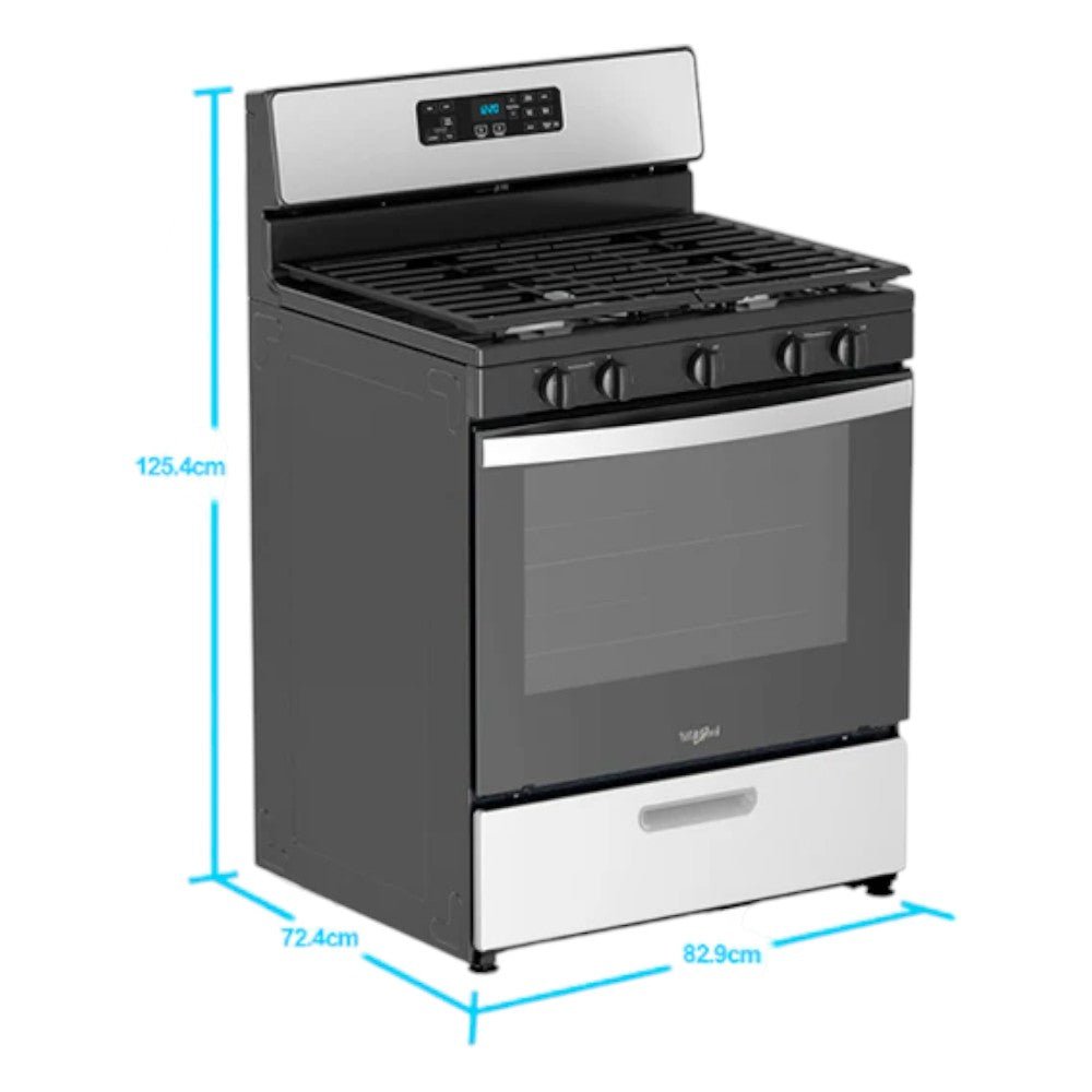 Estufa a Gas Whirlpool 30” / 5 Quemadores / Acero Inoxidable / LWF7700S - Whirlpool - Titan.com.pa - 750154559571