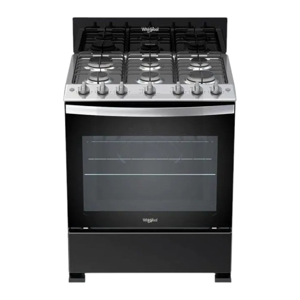 Estufa a Gas Whirlpool de 30" / Negra / 6 Quemadores - Whirlpool - Titan.com.pa - 7501545631320
