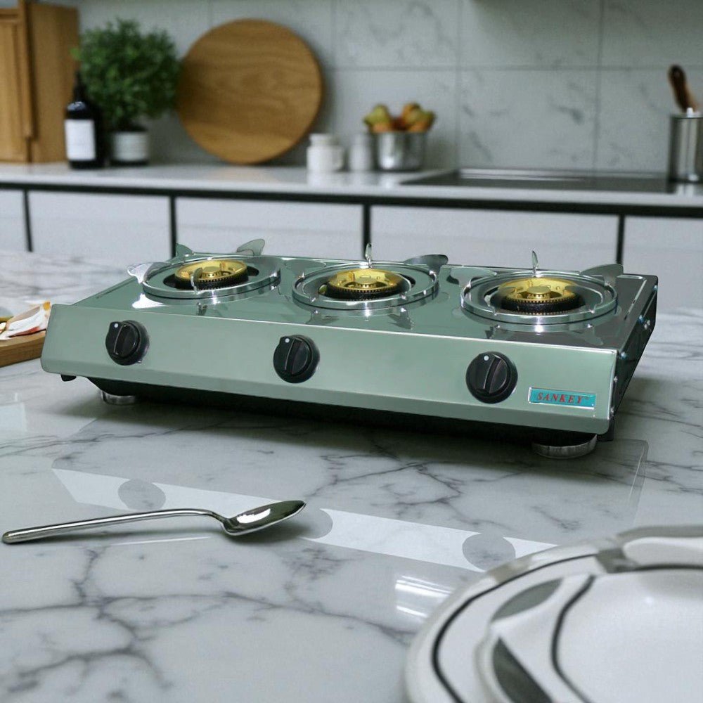 Estufa de Mesa Sankey Con 3 Quemadores / Acero Inoxidable - Sankey - Titan.com.pa - 7453013522343