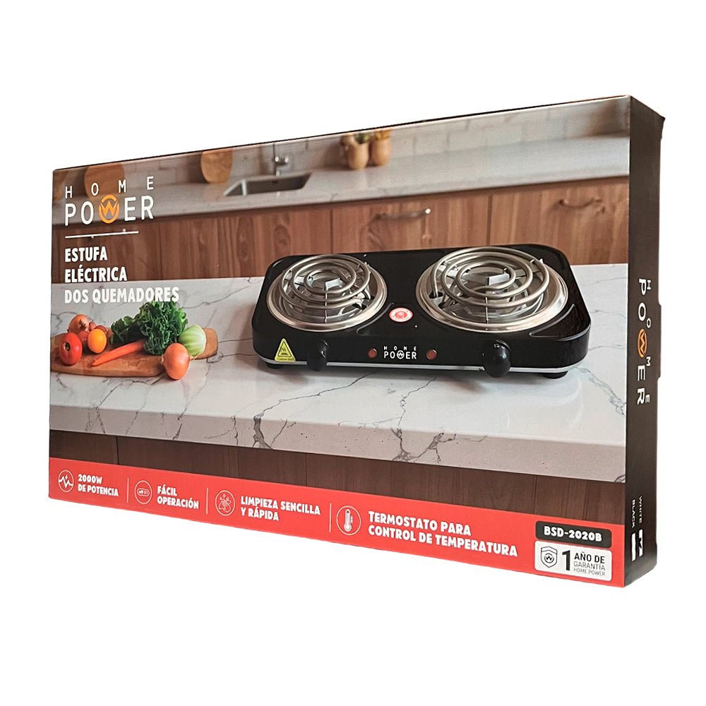 Estufa Eléctrica de Mesa Home Power / 2 Quemadores / Surtida - Home Power - Titan.com.pa - 732129008918