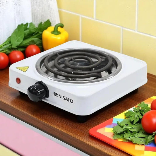 Estufa Eléctrica de Mesa Nisato de 750 W / 1 Quemador / Blanca - Nisato - Titan.com.pa - 115213054907