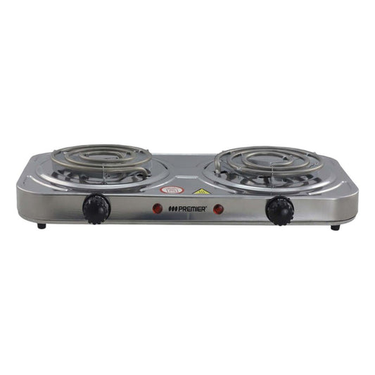 Estufa Eléctrica Premier / 2 Quemadores / Plateado - Premier - Titan.com.pa - 7453064725984