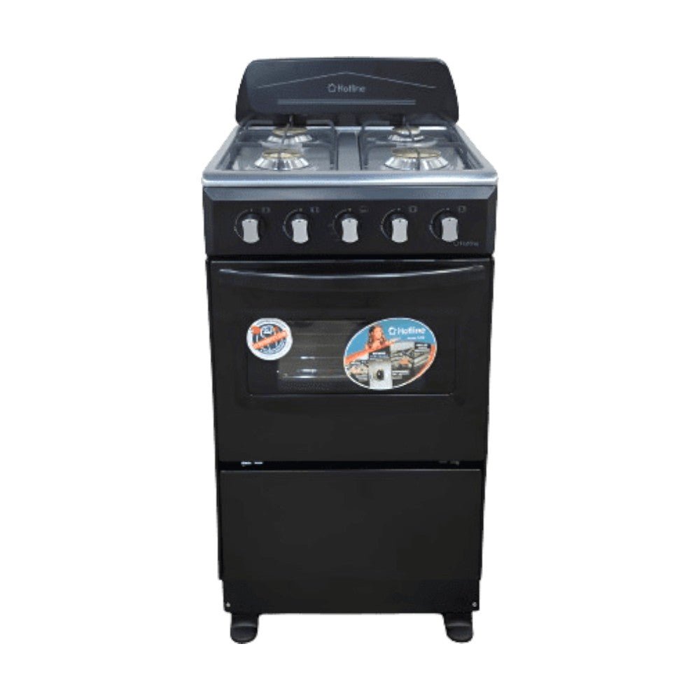 Estufa Hotline 20" / Negra / 4 Quemadores - Hotline - Titan.com.pa - 7453021621045