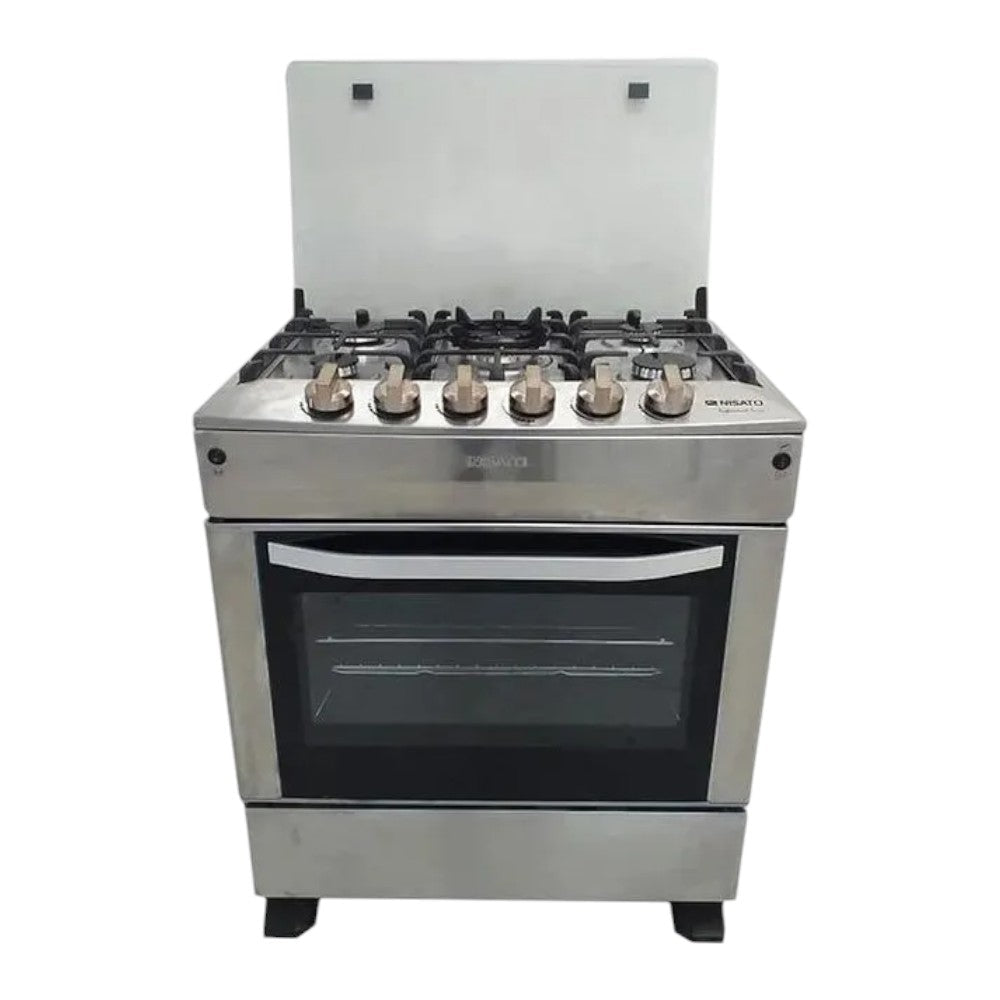 Estufa Nisato 30" / 5 Quemadores / Acero Inoxidable / Tapa de Vidrio - Nisato - Titan.com.pa - 115100522700
