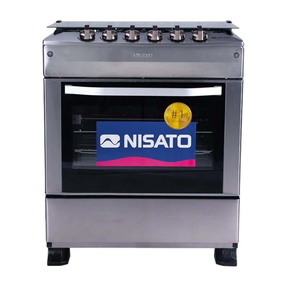 Estufa Nisato 30" / 5 Quemadores / Acero Inoxidable / Tapa de Vidrio - Nisato - Titan.com.pa - 115100522700