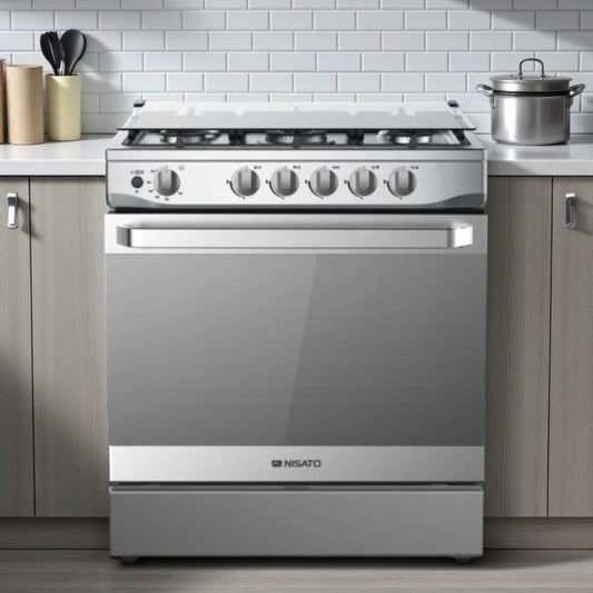 Estufa Nisato 30" / 5 Quemadores / Air Fryer / Acero Inoxidable - Nisato - Titan.com.pa - 116000187006